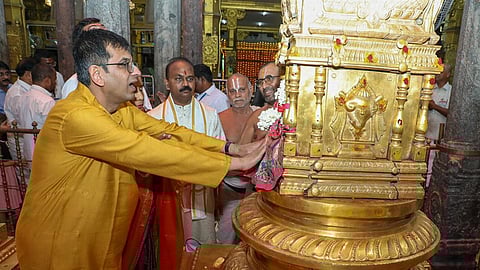 CJI DY Chandrachud at Tirupati Temple