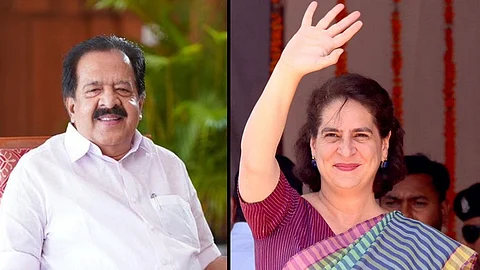chennithala compares priyanka gandhi with indira gandhi