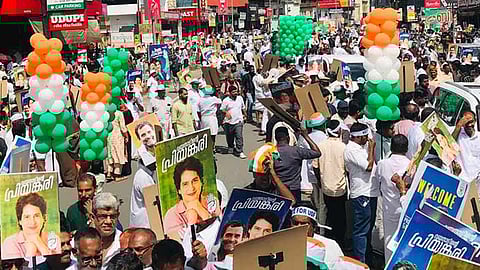 priyana gandhi nomination submission wayanad byelection