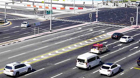 Dubai RTA has successfully completed the renewal of road markings