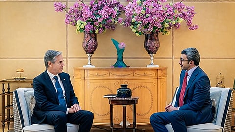 UAE Deputy Prime Minister Abdullah bin Zayed held talks with US Secretary of State Anthony Blinken