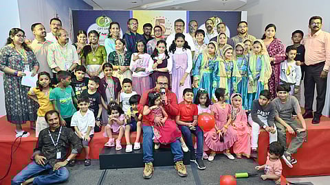 child protect team celebrated onam with children