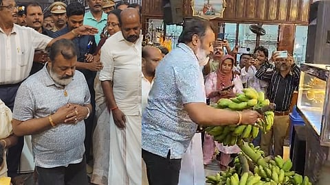 union minister suresh gopi visits koratty muthy church