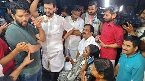 Midnight raid in Palakkad Congress leaders rooms