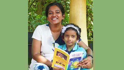 class 2 girl girl May Sithara's story included in third class text book
