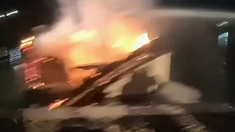 fishing boat catches fire in beppur two injured