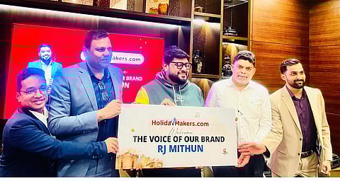 Actor and presenter Mithun Ramesh is the brand ambassador of HolidayMakers.com
