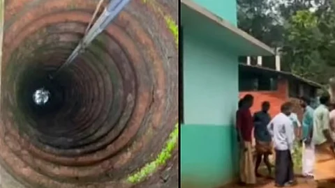 6th class student fell into the school well