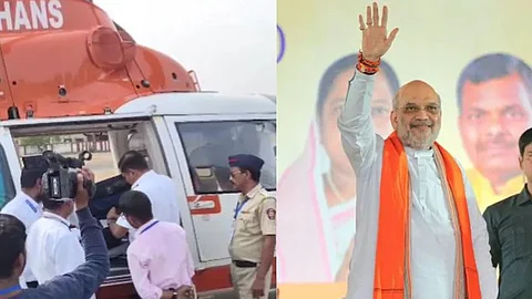 Amit Shah's helicopter, bags inspected by Election Commission officials