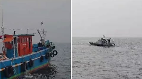 Filming in the bay with unlicensed boats; Fisheries by seizing boats