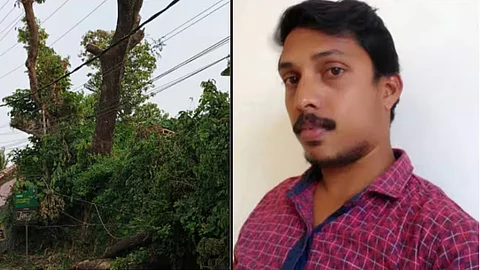 thiruvalla the rope tied across the road got tangled around his neck biker died 6 arrest