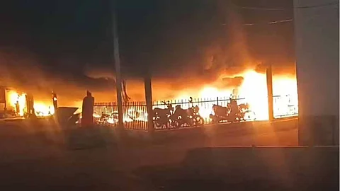 Massive fire breaks out near Varanasi railway station; 200 two-wheelers gutted