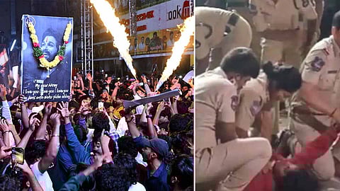 Woman dies, son injured as crowds throng theatre for 'Pushpa 2' screening in Hyderabad