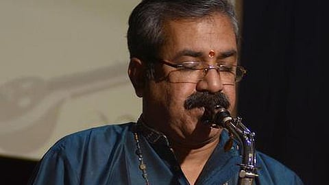 South Indian saxophonist Chennai G. Ramanathan's musical performance at Fort Kochi