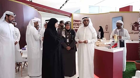 love emirates special booth at Dubai airport