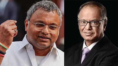 congress mp karti P chidambaram responds to Infosys co-founder narayana murthy's statement
