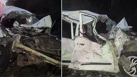 Mini bus and car collide in Theni; Three Malayalis died, several injured