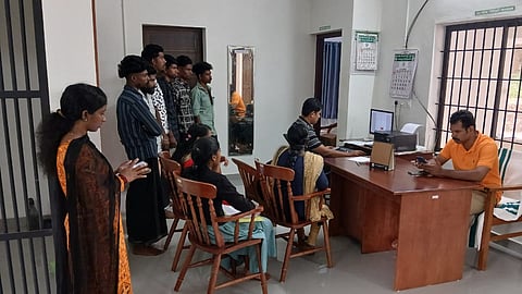 Edamalayar forest office held free psc registration for tribal youth