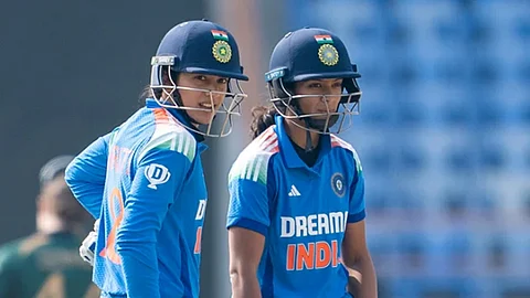 Smriti Mandhana and Pratika Rawal during the match