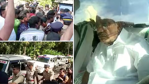 minister ak saseendran at wayanad tiger attack spot