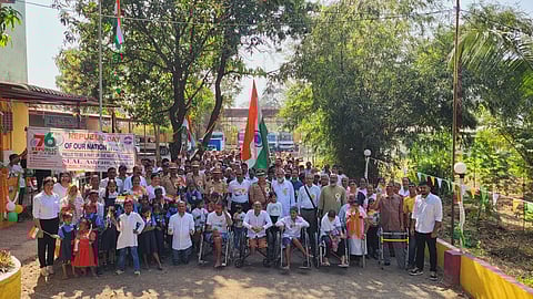 Zeal ashram celebrates republic day