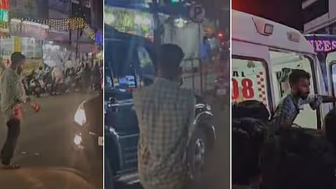 young man creat panic situation in adoor town