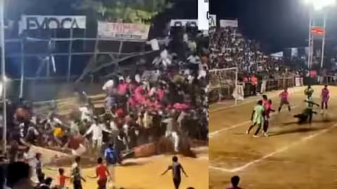 Football gallery collapse in Vallapuzha Case registered against organizers