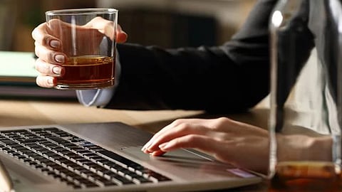Company offering free alcohol while working and hang over breaks