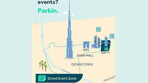 dubai event zone parking rate