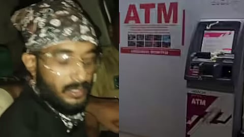 atm robbery attempt in kozhikode one arrested