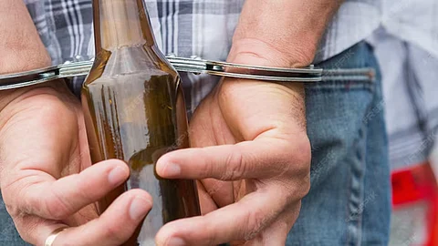 One arrested for smuggling foreign liquor under the guise of a drug deal