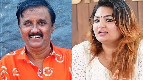 sandra Thomas approaches police against santhivila Dinesh over misusing photo