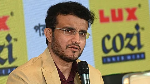 sourav ganguly car met an accident