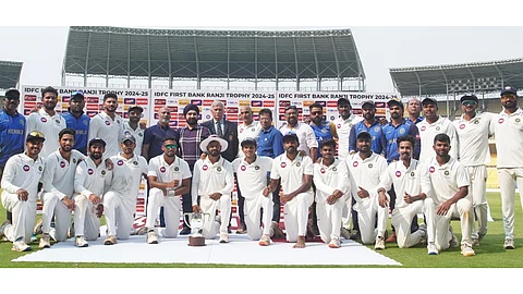 Kerala cricket team, runners up in Ranji Trophy cricket tournament