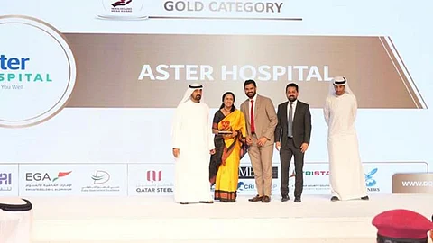 Aster- med care hospitals bags dubai quality group award