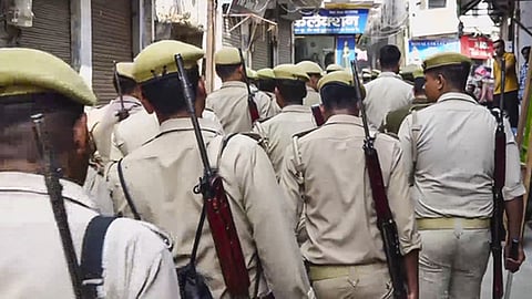 pocso case accused try escape to police custody the police shot in up