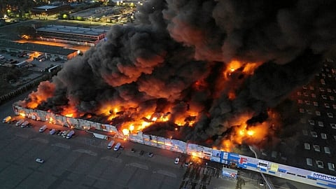 Russia rson attack Warsaw's largest shopping mall