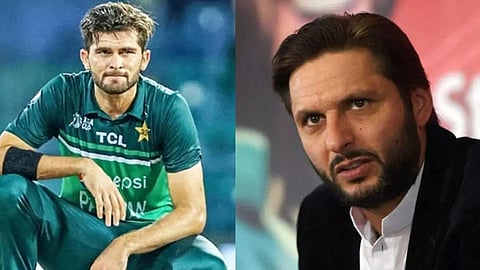 shahid afridi wants shaheen afridi and shadab out of the team