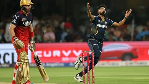 Mohammed Siraj took 3 of his former team's wickets