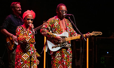 Amado and wife Mariam Doumbia