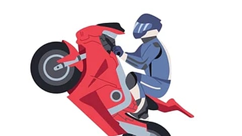 Bike stunt , youth arrested