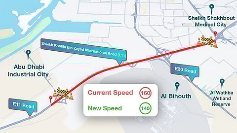 Abu Dhabi highway speed limit
