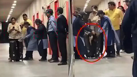 viral video: Student caught sneaking girl hidden in suitcase into boys' hostel