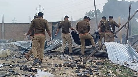 devastating explosion at a firecracker manufacturing unit in AndhraPradesh