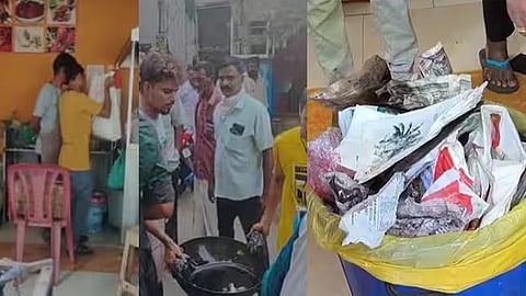 plastic oil seized kollam bakery