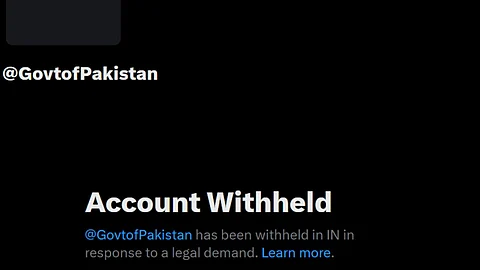 india freezes pakistan government x account