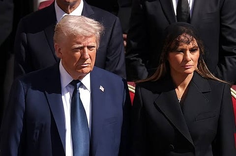 US President Donald Trump faces criticism for his attire at Pope Francis' funeral