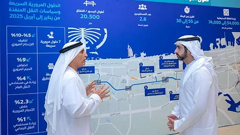 Dubai Crown Prince Sheikh Hamdan reviews road development projects