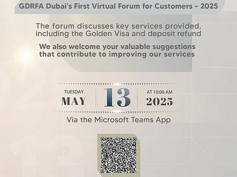 Dubai GDRFA's virtual forum for consumers