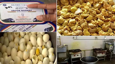 stale food seized from catering centre that supplies food to trains including vande bharat in kochi